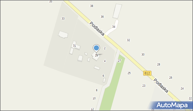 Suszno, Podlaska, 29, mapa Suszno