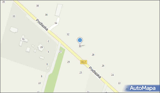 Suszno, Podlaska, 30, mapa Suszno