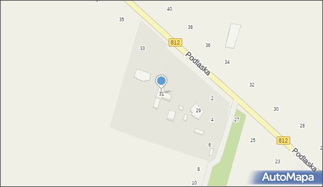 Suszno, Podlaska, 31, mapa Suszno