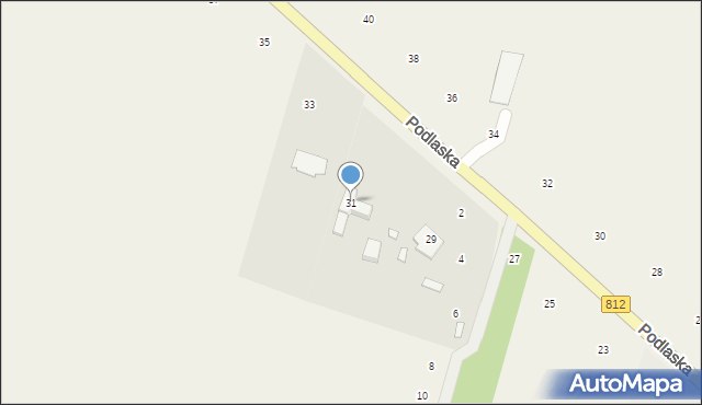 Suszno, Podlaska, 31, mapa Suszno