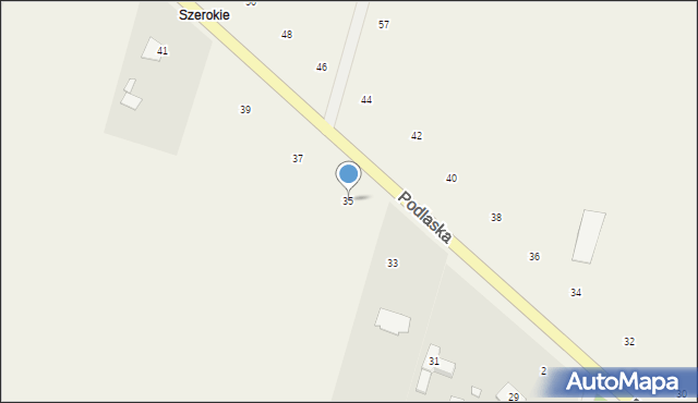 Suszno, Podlaska, 35, mapa Suszno