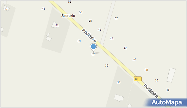 Suszno, Podlaska, 37, mapa Suszno