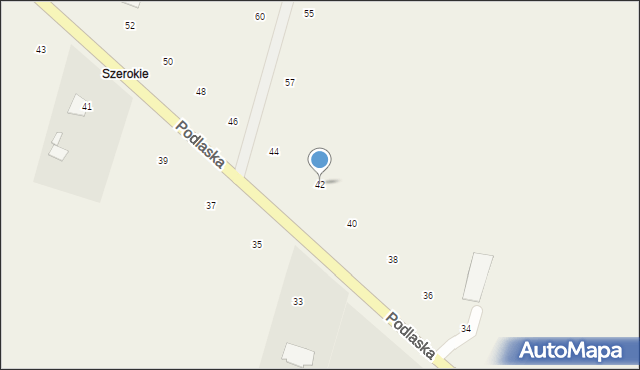 Suszno, Podlaska, 42, mapa Suszno