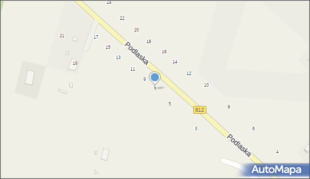 Suszno, Podlaska, 7, mapa Suszno