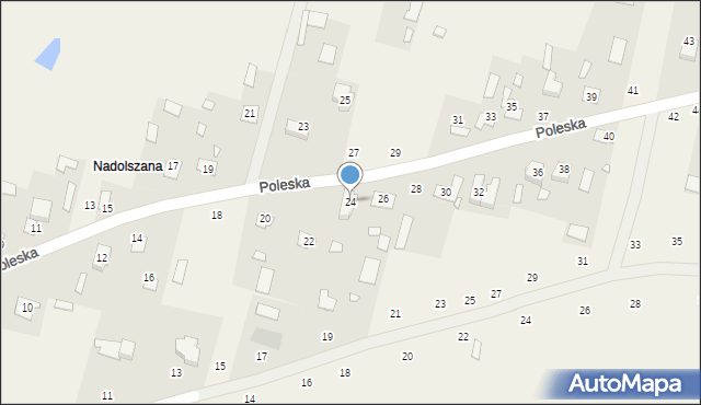 Suszno, Poleska, 24, mapa Suszno