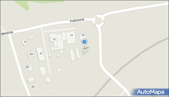 Suwałki, Północna, 46a, mapa Suwałk