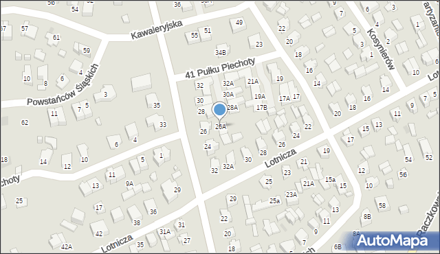 Suwałki, Powstańców Wielkopolskich, 26A, mapa Suwałk