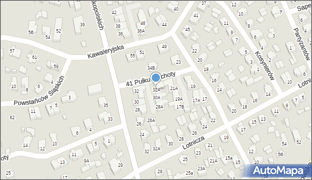 Suwałki, Powstańców Wielkopolskich, 32A, mapa Suwałk