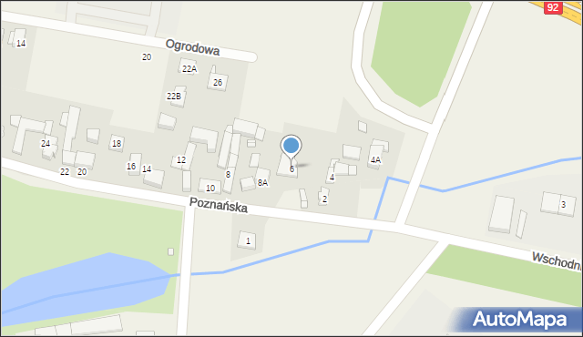 Swadzim, Poznańska, 6, mapa Swadzim