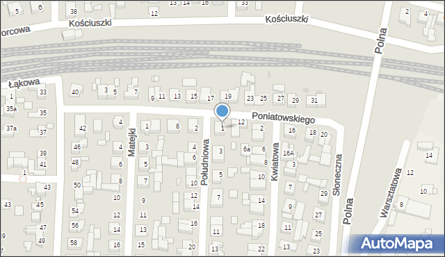 Swarzędz, Południowa, 1, mapa Swarzędz