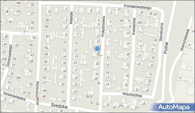 Swarzędz, Południowa, 18, mapa Swarzędz