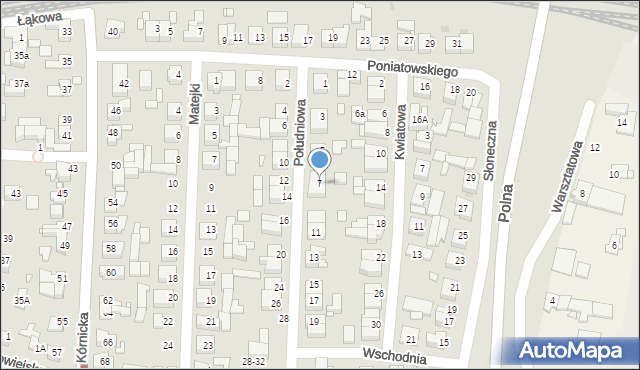 Swarzędz, Południowa, 7, mapa Swarzędz