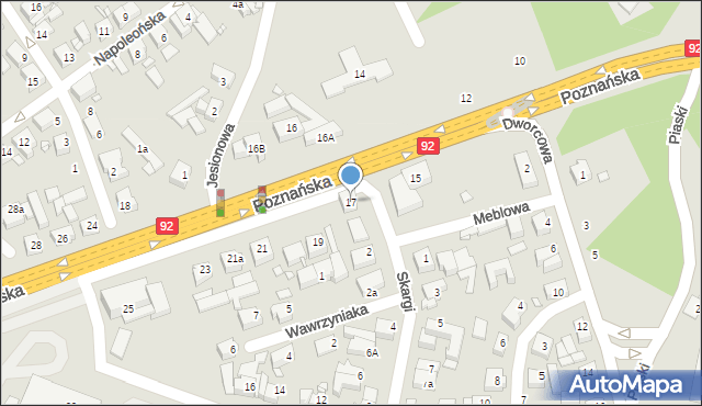 Swarzędz, Poznańska, 17, mapa Swarzędz