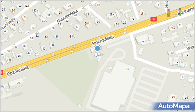 Swarzędz, Poznańska, 27, mapa Swarzędz