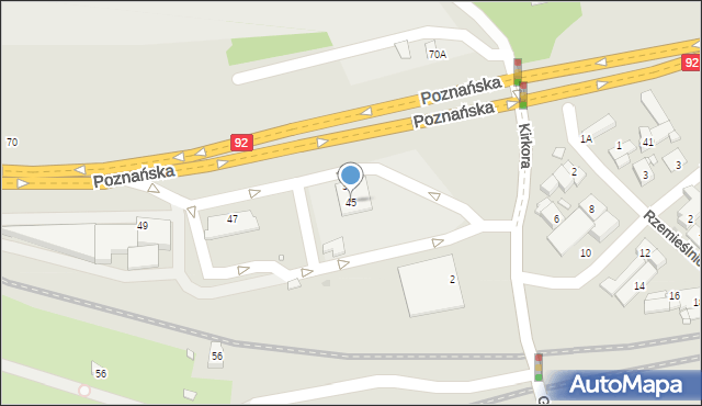 Swarzędz, Poznańska, 45, mapa Swarzędz