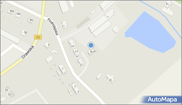 Świdwin, Podmiejska, 8, mapa Świdwin