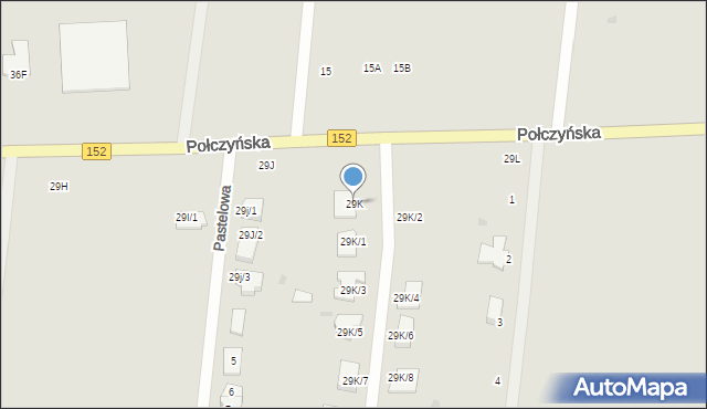 Świdwin, Połczyńska, 29K, mapa Świdwin