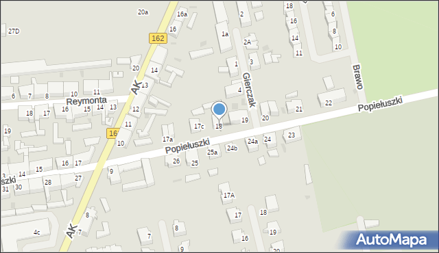 Świdwin, Popiełuszki Jerzego, bł. ks., 18, mapa Świdwin
