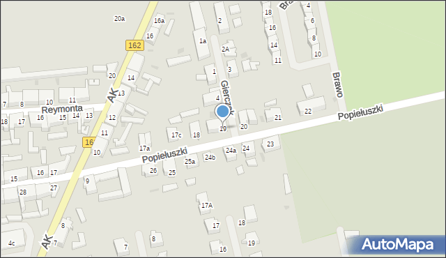 Świdwin, Popiełuszki Jerzego, bł. ks., 19, mapa Świdwin