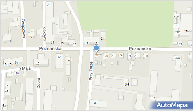 Świebodzin, Poznańska, 18, mapa Świebodzin