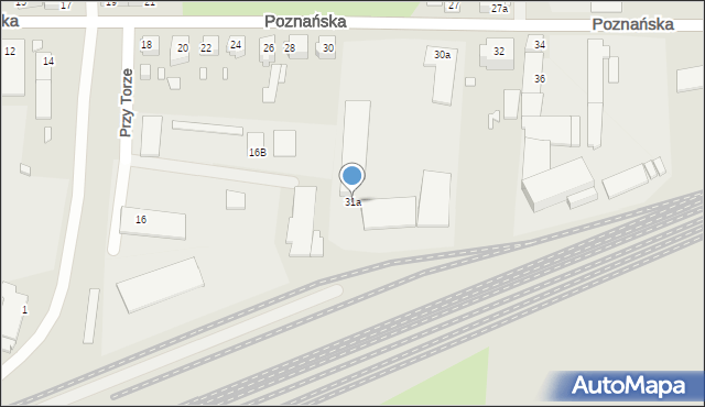 Świebodzin, Poznańska, 31a, mapa Świebodzin