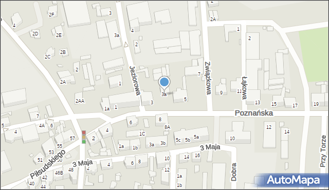 Świebodzin, Poznańska, 3a, mapa Świebodzin