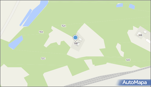 Świerklany, Powstańców, 54B, mapa Świerklany