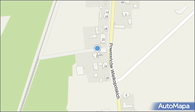 Świętno, Powstańców Wielkopolskich, 22, mapa Świętno