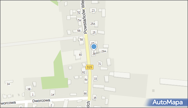 Świętno, Powstańców Wielkopolskich, 29, mapa Świętno