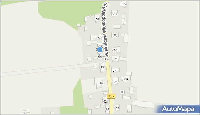 Świętno, Powstańców Wielkopolskich, 56, mapa Świętno