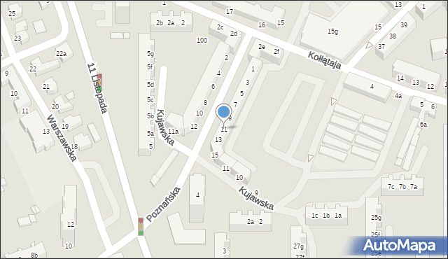 Świnoujście, Poznańska, 11, mapa Świnoujście