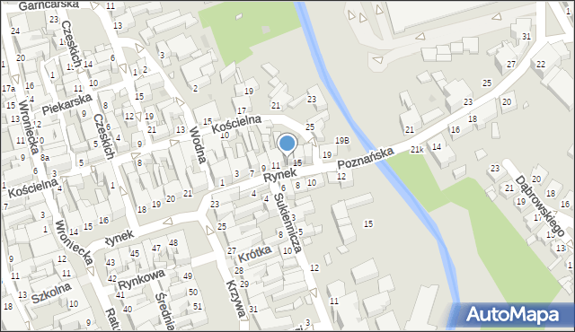 Szamotuły, Poznańska, 13, mapa Szamotuły