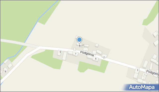 Szczawno, Podgórna, 6, mapa Szczawno