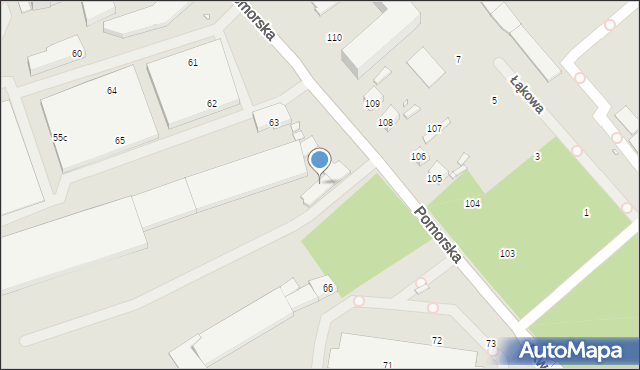 Szczecin, Pomorska, 66, mapa Szczecina