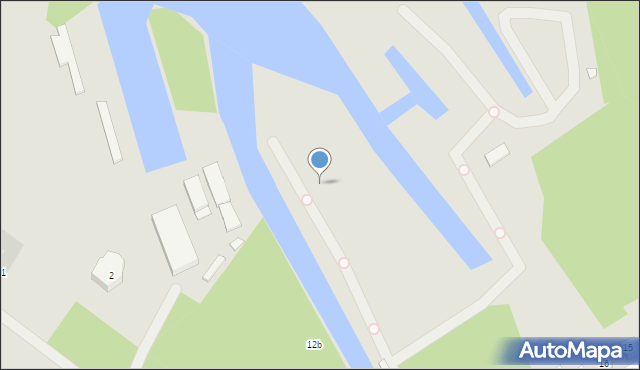 Szczecin, Portowa, 14a, mapa Szczecina