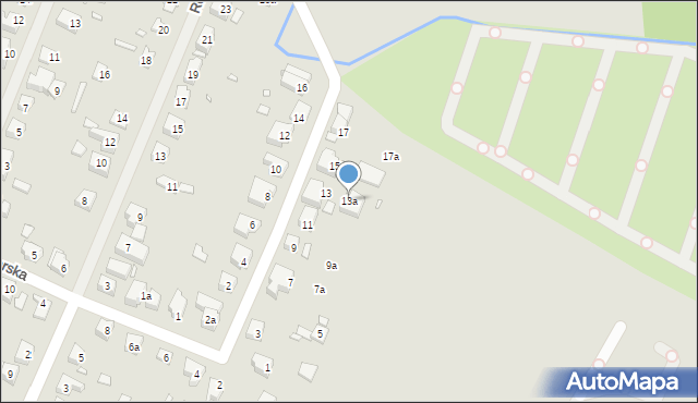 Szczecin, Podchorążych, 13a, mapa Szczecina