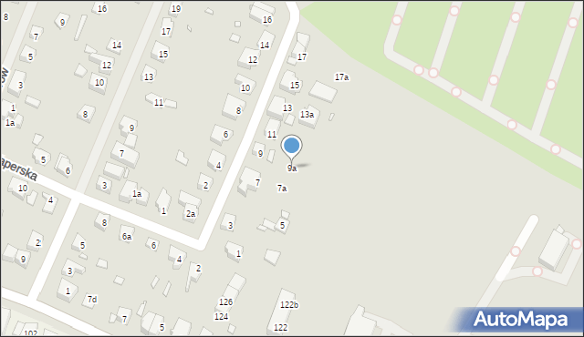 Szczecin, Podchorążych, 9a, mapa Szczecina