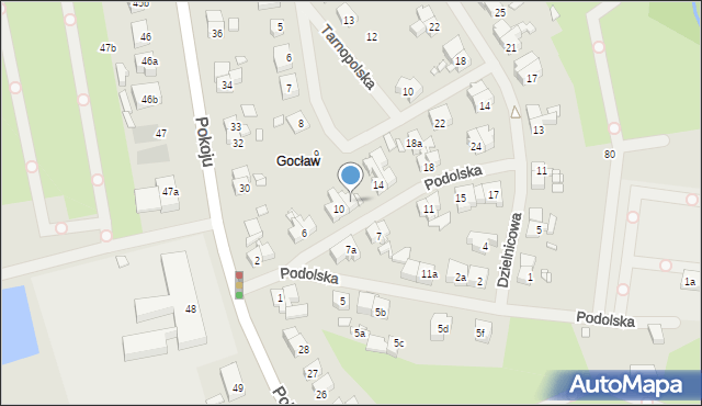 Szczecin, Podolska, 12, mapa Szczecina