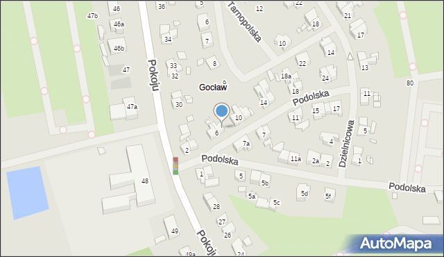 Szczecin, Podolska, 8, mapa Szczecina