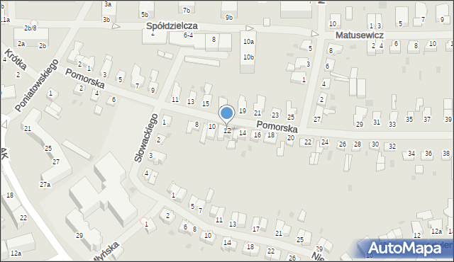 Szczecinek, Pomorska, 12, mapa Szczecinek