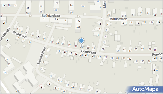 Szczecinek, Pomorska, 21, mapa Szczecinek