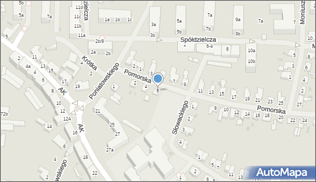 Szczecinek, Pomorska, 6, mapa Szczecinek