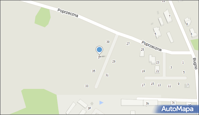 Szczecinek, Poprzeczna, 37, mapa Szczecinek