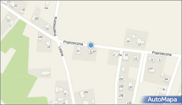 Szczejkowice, Poprzeczna, 21, mapa Szczejkowice