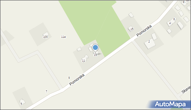 Szczenurze, Pomorska, 13, mapa Szczenurze