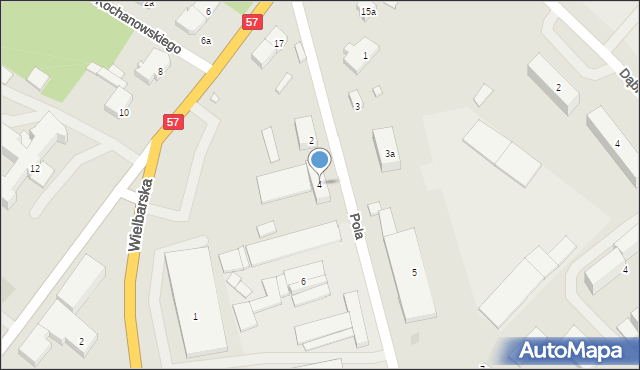 Szczytno, Pola Wincentego, 4, mapa Szczytno