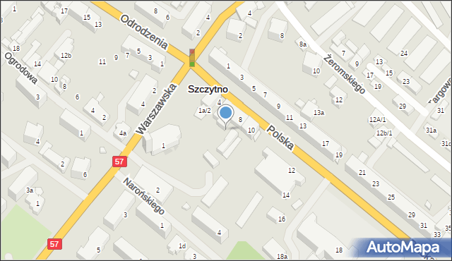 Szczytno, Polska, 8a, mapa Szczytno