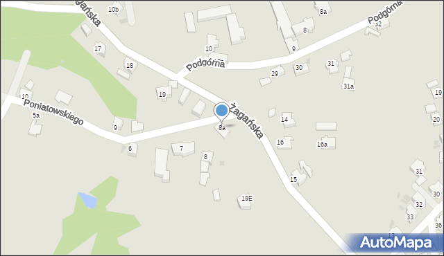 Szprotawa, Poniatowskiego, 8a, mapa Szprotawa