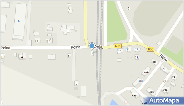 Sztum, Polna, 1, mapa Sztum
