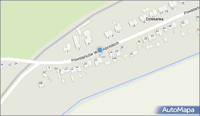 Szubin, Powstańców Wielkopolskich, 22, mapa Szubin